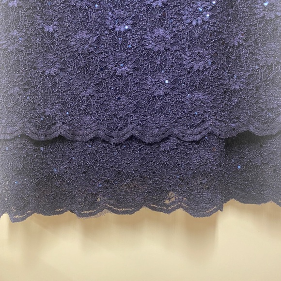 Blue Cocktail Dress with sequins - Picture 6 of 7